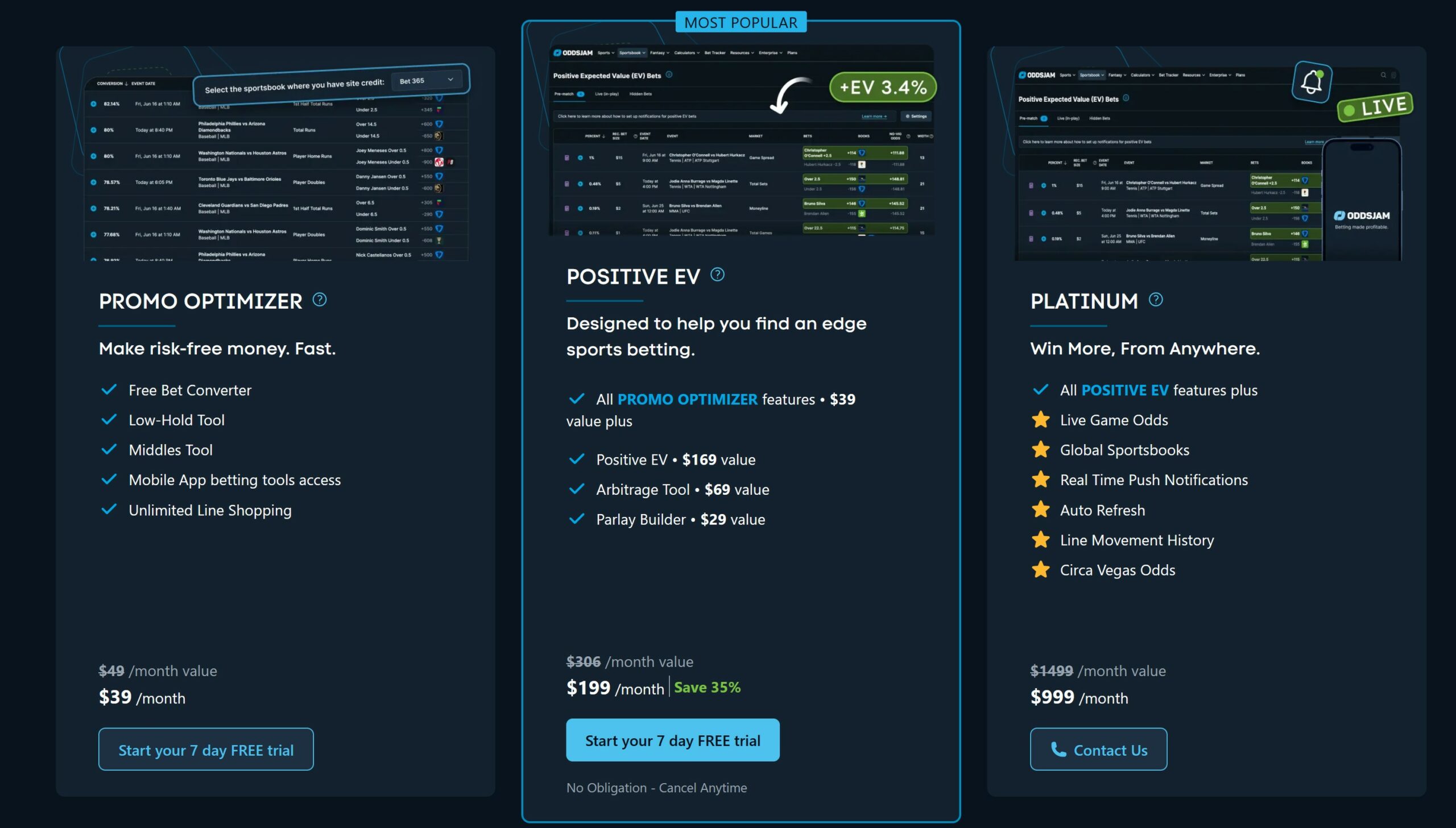 oddsjam pricing